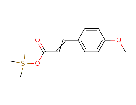Molecular Structure of 25436-23-1 (p-Methoxycinnamic acid trimethylsilyl ester)