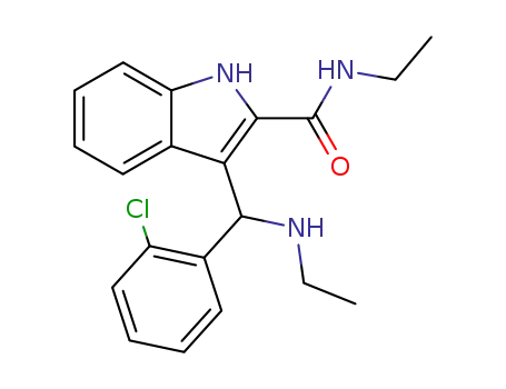 2-ethylcarbamoyl-3-(α-ethylamino-o-chlorobenzyl)indole