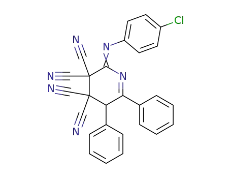 3,3,4,4-Tetracyano-5,6-diphenyl-2-(p-chlorophenylimino)-2,3,4,5-tetrahydropyridine