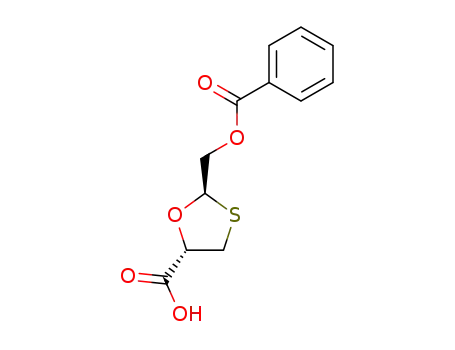 (2R,5S)-2-Benzoyloxymethyl-[1,3]oxathiolane-5-carboxylic acid