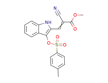 2-Propenoic acid,
2-cyano-3-[3-[[(4-methylphenyl)sulfonyl]oxy]-1H-indol-2-yl]-, methyl ester,
(Z)-