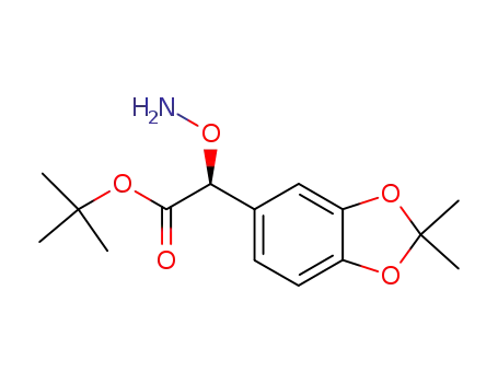 t-butyl (S)-2-aminooxy-2-(3,4-O-isopropylidenedioxyphenyl)acetate