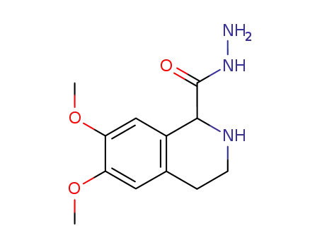 Molecular Structure of 141735-94-6 (1-Isoquinolinecarboxylic acid, 1,2,3,4-tetrahydro-6,7-dimethoxy-,
hydrazide)
