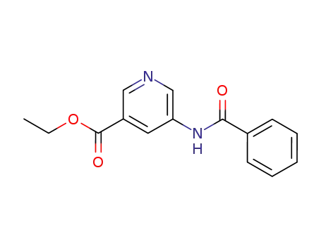 Molecular Structure of 101512-22-5 (ethyl 5-(benzoylamino)pyridine-3-carboxylate)