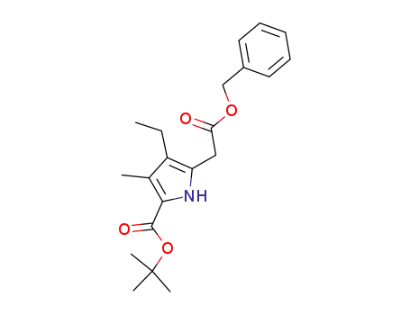 1H-Pyrrole-2-acetic acid,
5-[(1,1-dimethylethoxy)carbonyl]-3-ethyl-4-methyl-, phenylmethyl ester