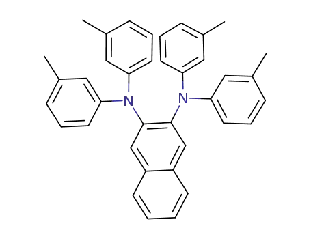 Molecular Structure of 179063-38-8 (2,3-Naphthalenediamine, N,N,N',N'-tetrakis(3-methylphenyl)-)