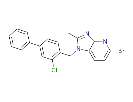 5-bromo-1-(2-chloro-4-phenylbenzyl)-2-methyl-1H-imidazo[4,5-b]pyridine