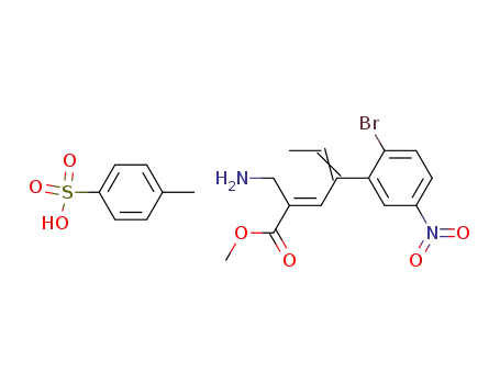 4-(2-bromo-5-nitrophenyl)-2-methoxycarbonylhexa-2,4-dienylamine p-toluenesulphonate