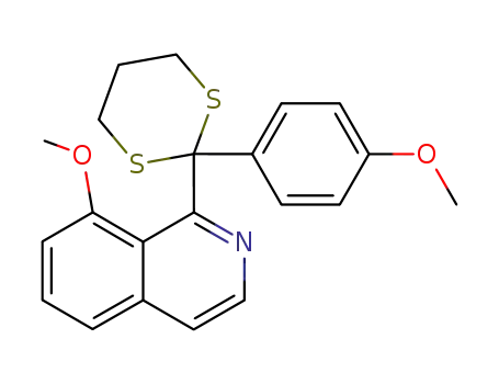 8-Methoxy-1-<2-(4'-methoxyphenyl)-1,3-dithiane-2-yl>-isoquinoline