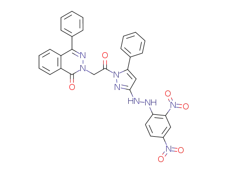 2-(2-{3-[N'-(2,4-Dinitro-phenyl)-hydrazino]-5-phenyl-pyrazol-1-yl}-2-oxo-ethyl)-4-phenyl-2H-phthalazin-1-one