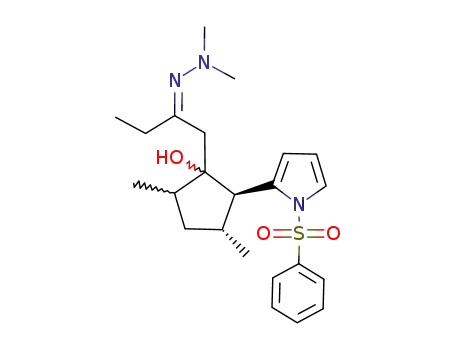 (2R,3R)-2-(1-Benzenesulfonyl-1H-pyrrol-2-yl)-1-[2-(dimethyl-hydrazono)-butyl]-3,5-dimethyl-cyclopentanol