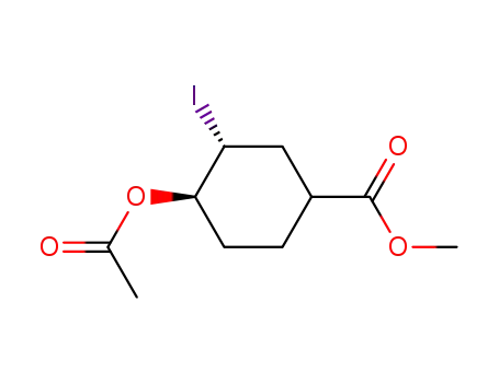 methyl trans-4-acetoxy-3-iodo-cyclohexane-1-carboxylate