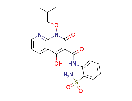 N-[2-(aminosulfonyl)phenyl]-4-hydroxy-1-isobutoxy-2-oxo-1,2-dihydro-1,8-naphthyridine-3-carboxamide