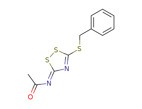 Acetamide, N-[5-[(phenylmethyl)thio]-3H-1,2,4-dithiazol-3-ylidene]-