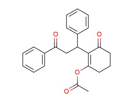 2-(1,3-diphenyl-3-oxopropyl)-1-acetoxy-1-cyclohexene-3-one