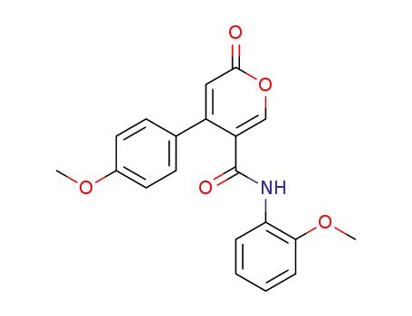 2H-Pyran-5-carboxamide,
N-(2-methoxyphenyl)-4-(4-methoxyphenyl)-2-oxo-