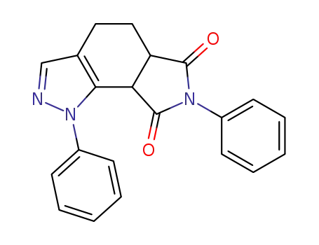 Pyrrolo[3,4-g]indazole-6,8(1H,7H)-dione,
4,5,5a,8a-tetrahydro-1,7-diphenyl-