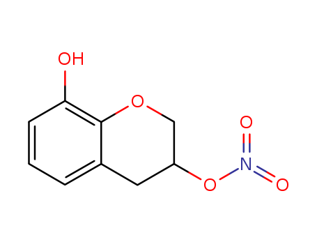3,4-Dihydro-2H-1-benzopyran-3,8-diol 3-nitrate,81486-20-6
