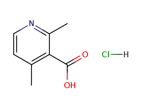 Molecular Structure of 133897-06-0 (2,4-DIMETHYL-3-PYRIDINECARBOXYLIC ACID HYDROCHLORIDE)
