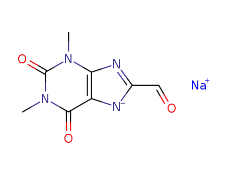 Molecular Structure of 115439-58-2 (Theophyllin-8-carbaldehyd Natrium-Salz)