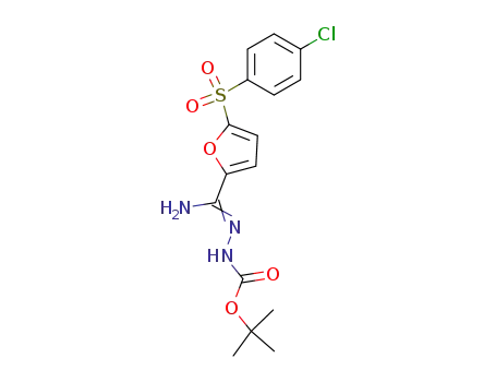 tert- 부틸 N-[[(E)-[5- (4- 클로로 페닐) 설 포닐 -2- 푸릴] 이미 노 메틸] 아미노] 카바 메이트