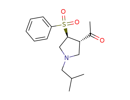 1-((3S,4S)-4-Benzenesulfonyl-1-isobutyl-pyrrolidin-3-yl)-ethanone