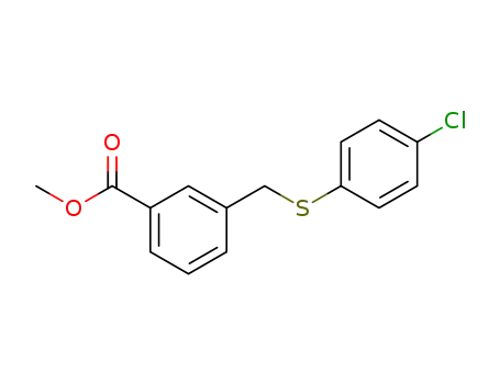 Benzoic acid, 3-[[(4-chlorophenyl)thio]methyl]-, methyl ester