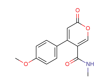 2H-Pyran-5-carboxamide, 4-(4-methoxyphenyl)-N-methyl-2-oxo-
