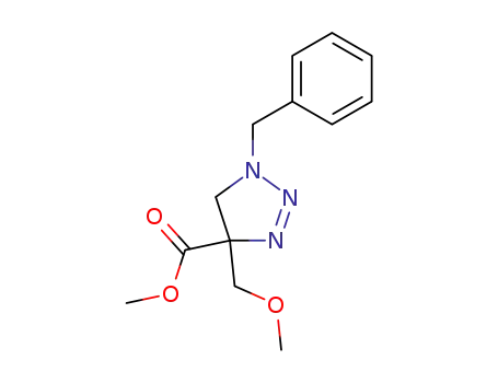 1-Benzyl-4-methoxymethyl-4,5-dihydro-1H-[1,2,3]triazole-4-carboxylic acid methyl ester
