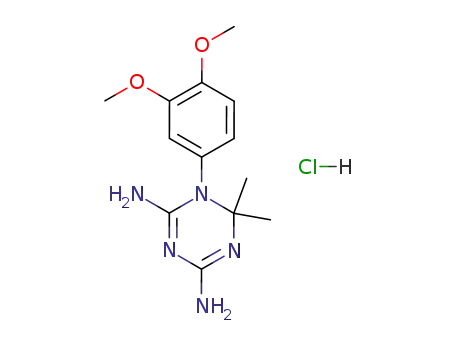 1,3,5-Triazine-2,4-diamine,
1-(3,4-dimethoxyphenyl)-1,6-dihydro-6,6-dimethyl-, monohydrochloride