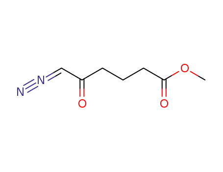 Molecular Structure of 76700-84-0 (Hexanoic acid, 6-diazo-5-oxo-, methyl ester)