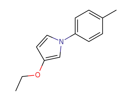 Molecular Structure of 141694-13-5 (1H-Pyrrole,3-ethoxy-1-(4-methylphenyl)-(9CI))