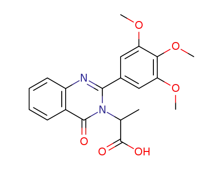 alpha-Methyl-4-oxo-2-(3,4,5-trimethoxyphenyl)-3(4H)-quinazolineacetic acid