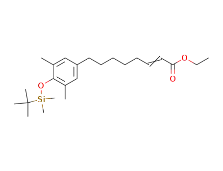 2-Octenoic acid,
8-[4-[[(1,1-dimethylethyl)dimethylsilyl]oxy]-3,5-dimethylphenyl]-, ethyl
ester, (E)-