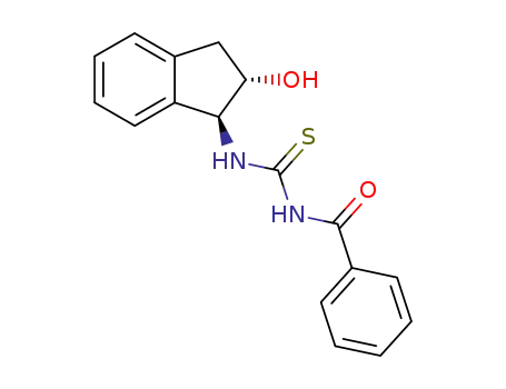 Molecular Structure of 141034-12-0 (N-{[(1R,2R)-2-hydroxy-2,3-dihydro-1H-inden-1-yl]carbamothioyl}benzamide)