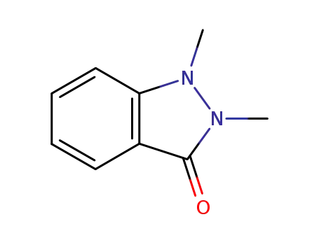 Molecular Structure of 4454-31-3 (1,2-Dihydro-1,2-dimethyl-3H-indazol-3-one)