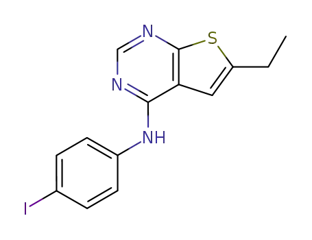 4-(4-iodophenyl)amino-6-ethyl<2,3-d>pyrimidine