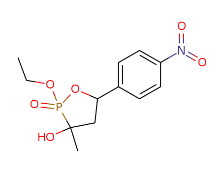 1,2-Oxaphospholan-3-ol, 2-ethoxy-3-methyl-5-(4-nitrophenyl)-, 2-oxide