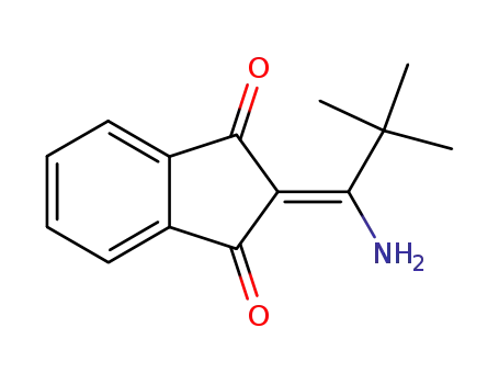 Molecular Structure of 82501-35-7 (2-(1'-Amino-2',2'-dimethyl)propylidenyl-1,3-indandione)