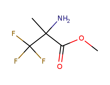 Molecular Structure of 87492-64-6 (METHYL 2-AMINO-3,3,3-TRIFLUORO-2-METHYLPROPANOATE)