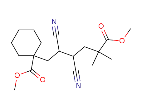 dimethyl 1,2-dimethyl-7,7-pentamethylene-4,5-dicyanooctanedioate