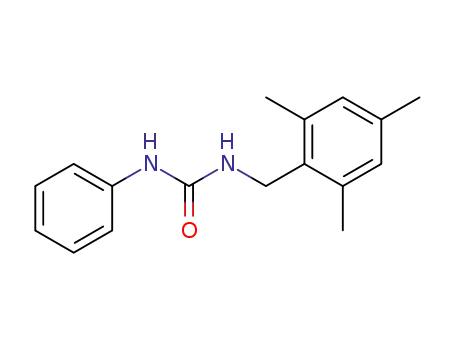 Molecular Structure of 92277-87-7 (Urea, N-phenyl-N'-[(2,4,6-trimethylphenyl)methyl]-)