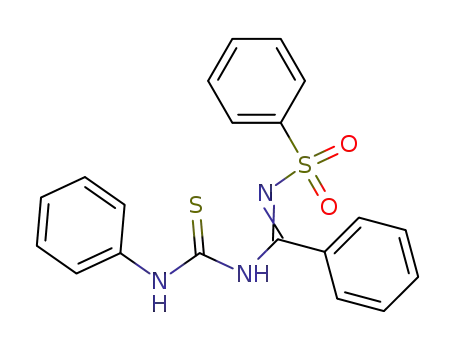 N-[1-Phenyl-1-(3-phenyl-thioureido)-meth-(Z)-ylidene]-benzenesulfonamide