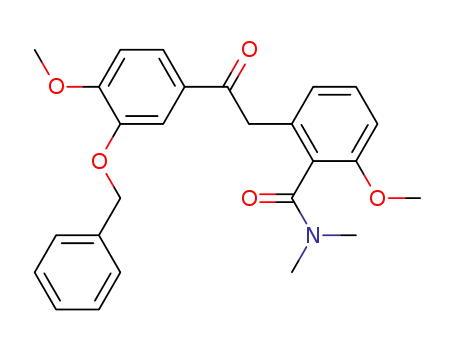 1-(3-benzyloxy-4-methoxyphenyl)-2-(2-N,N-dimethylamido-3-methoxyphenyl)ethanone