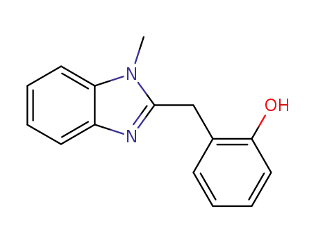 Molecular Structure of 123771-27-7 (2-(2'-hydroxybenzyl)-N-methylbenzimidazole)
