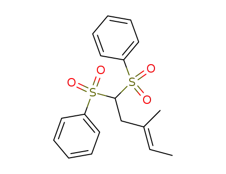 Benzene, 1,1'-[(3-methyl-3-pentenylidene)bis(sulfonyl)]bis-