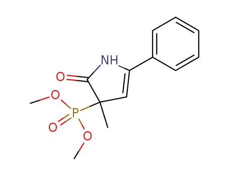 Phosphonic acid, (2,3-dihydro-3-methyl-2-oxo-5-phenyl-1H-pyrrol-3-yl)-, dimethyl ester