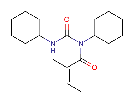 2-Butenamide, N-cyclohexyl-N-[(cyclohexylamino)carbonyl]-2-methyl-,
(Z)-