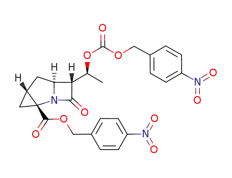 p-nitrobenzyl (1'RS,2SR,4RS,6RS,7SR)-7-<1-(p-nitrobenzyloxycarbonyloxy)ethyl>-8-oxo-1-azatricyclo<4.2.0.0<sup>2,4</sup>>octane-2-carboxylate