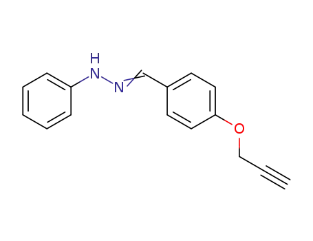 Molecular Structure of 149208-91-3 (4-(Propargyloxy)benzaldehyd-phenylhydrazon)
